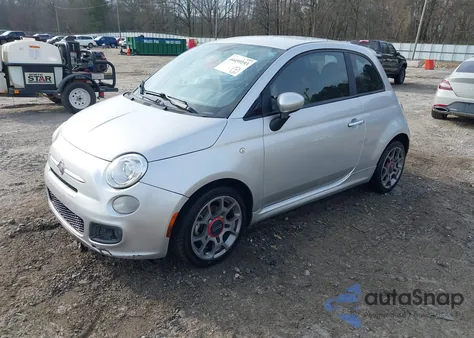 2012 Fiat 500 Sport z USA, uszkodzony, nr VIN 3C3CFFBR4CT128165